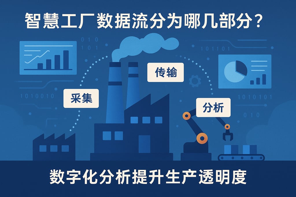 智慧工厂数据流分为哪几部分？数字化分析提升生产透明度