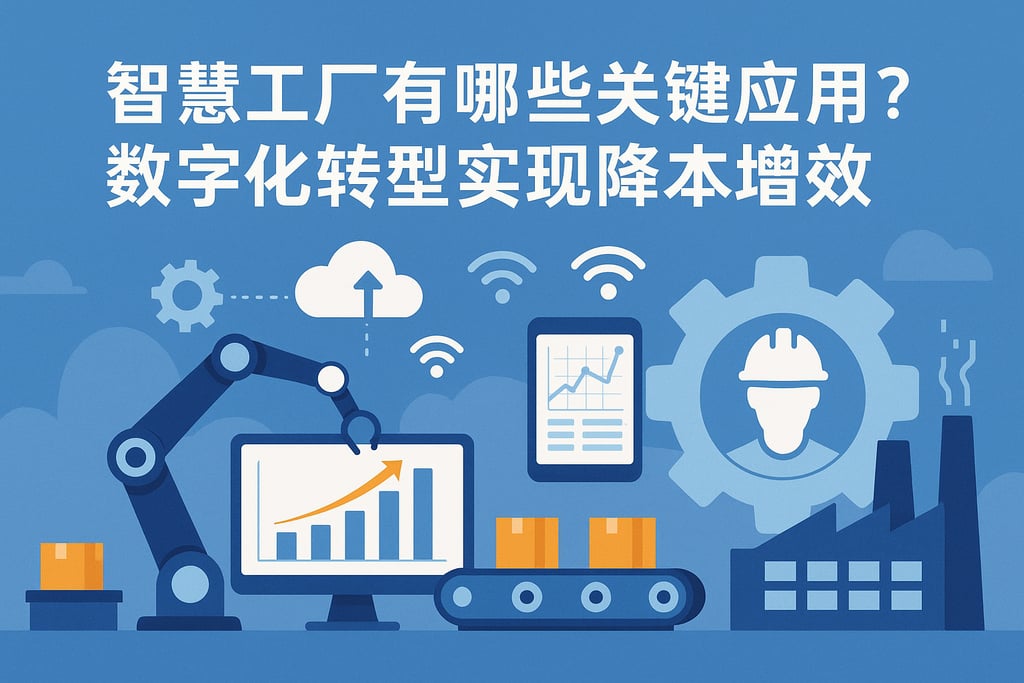 智慧工厂有哪些关键应用？数字化转型实现降本增效