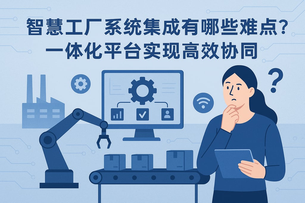 智慧工厂系统集成有哪些难点？一体化平台实现高效协同
