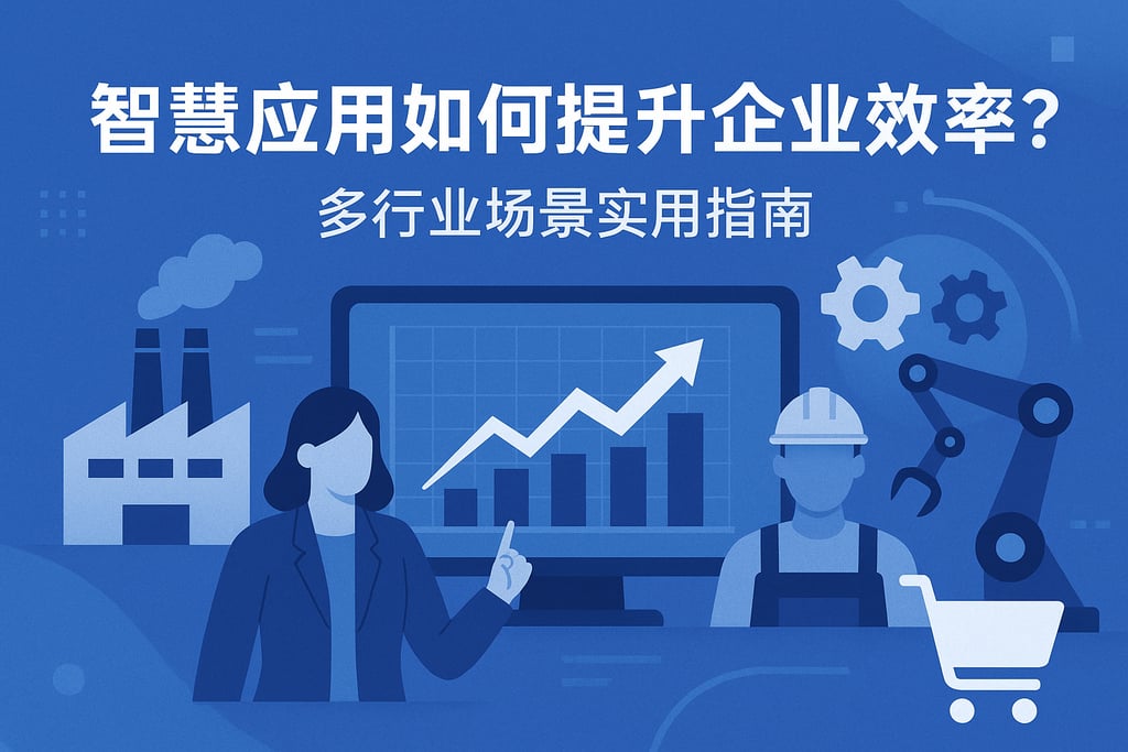智慧应用如何提升企业效率？多行业场景实用指南