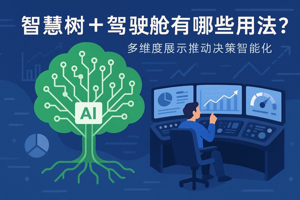 智慧树+驾驶舱有哪些用法？多维度展示推动决策智能化