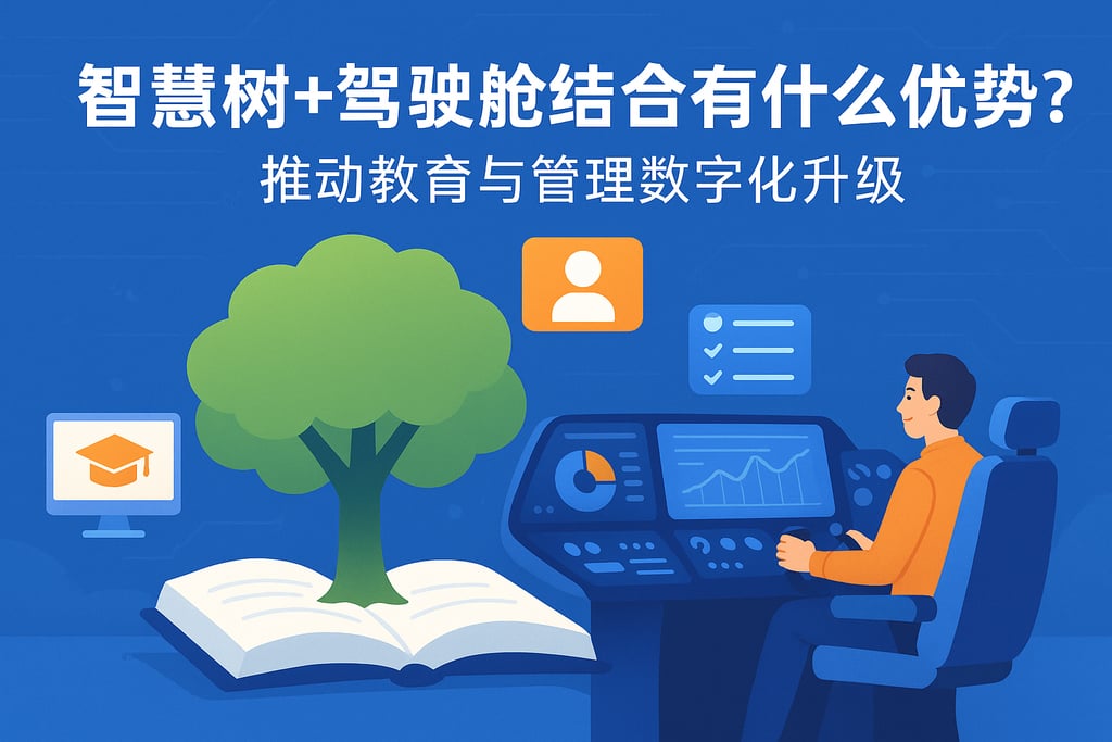 智慧树+驾驶舱结合有什么优势？推动教育与管理数字化升级