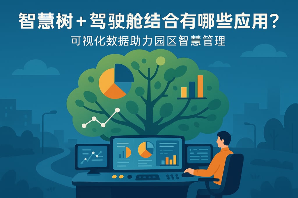 智慧树+驾驶舱结合有哪些应用？可视化数据助力园区智慧管理