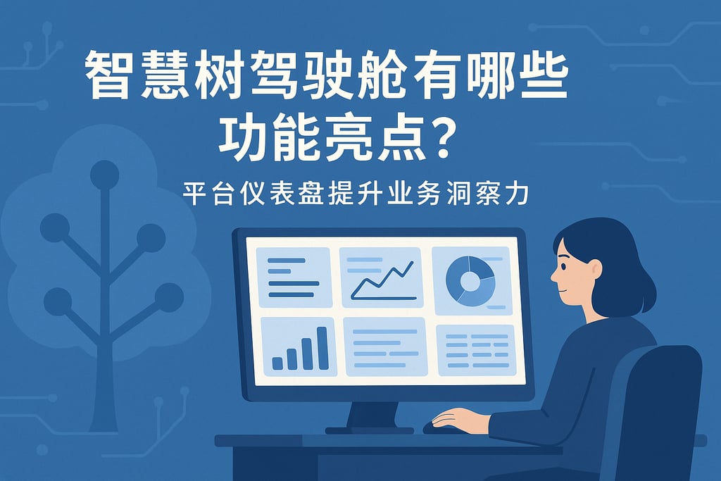 智慧树驾驶舱有哪些功能亮点？平台仪表盘提升业务洞察力