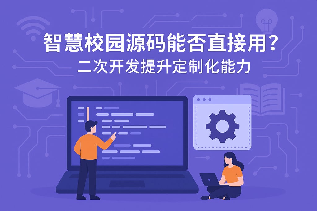 智慧校园源码能否直接使用？二次开发提升定制化能力