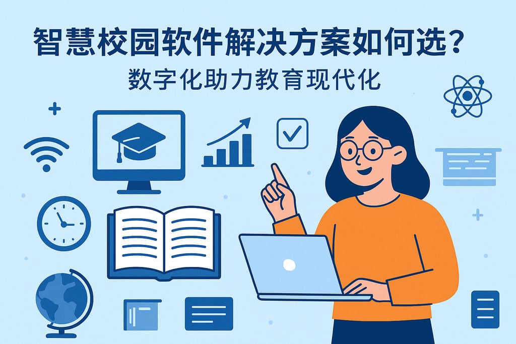 智慧校园软件解决方案如何选？数字化助力教育现代化