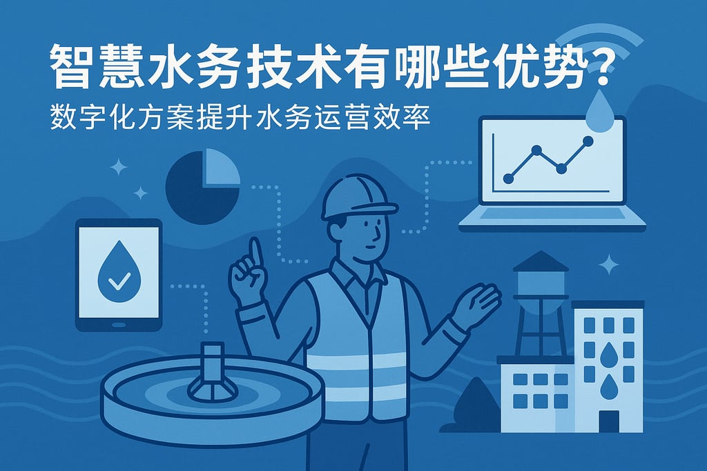 智慧水务技术有哪些优势？数字化方案提升水务运营效率