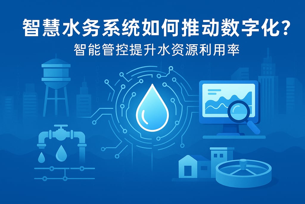 智慧水务系统如何推动数字化？智能管控提升水资源利用率