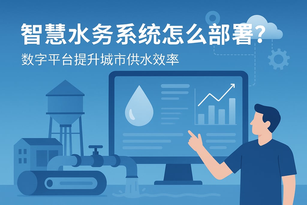 智慧水务系统怎么部署？数字平台提升城市供水效率