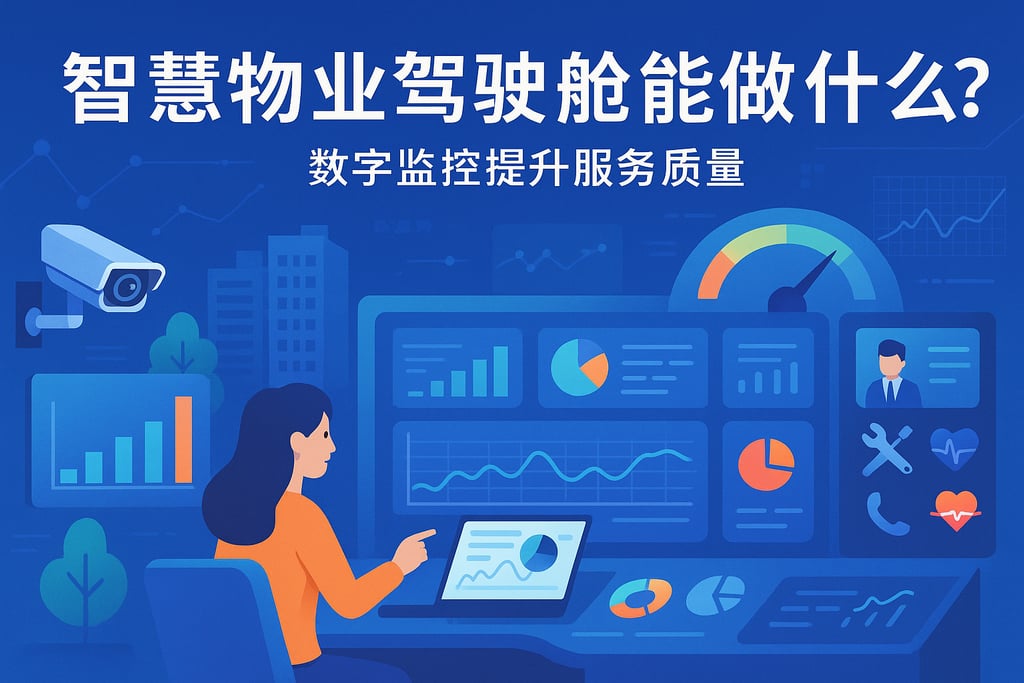 智慧物业驾驶舱能做什么？数字监控提升服务质量