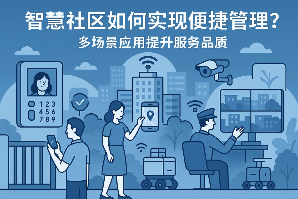 智慧社区如何实现便捷管理？多场景应用提升服务品质