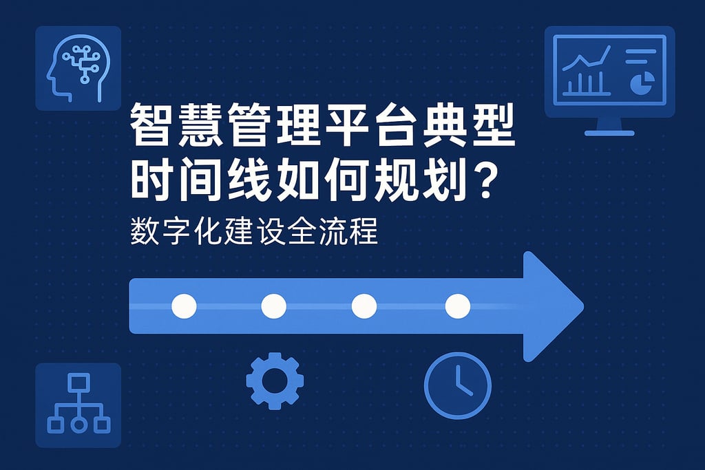 智慧管理平台典型时间线如何规划？数字化建设全流程