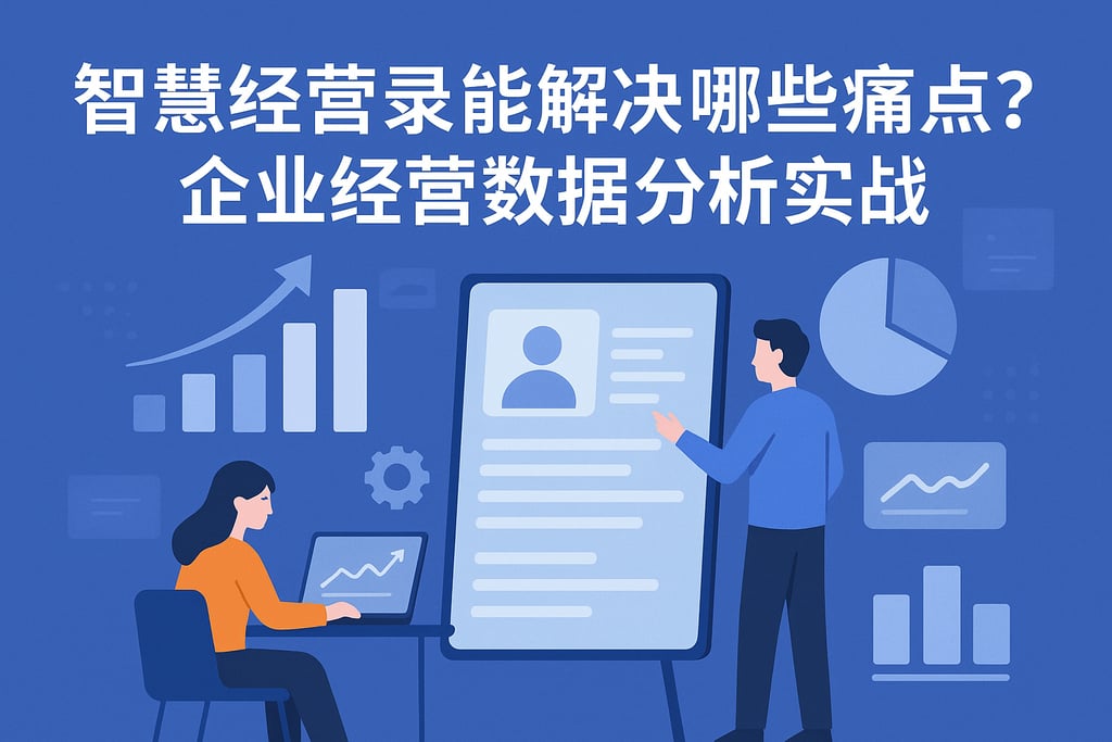 智慧经营录能解决哪些痛点？企业经营数据分析实战