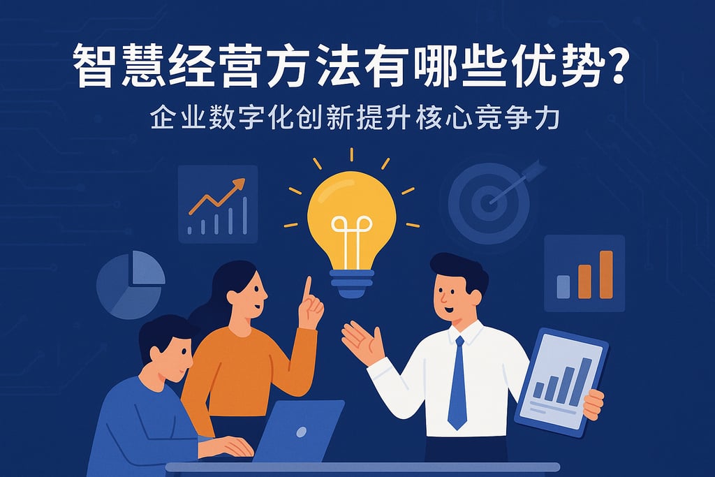 智慧经营方法有哪些优势？企业数字化创新提升核心竞争力