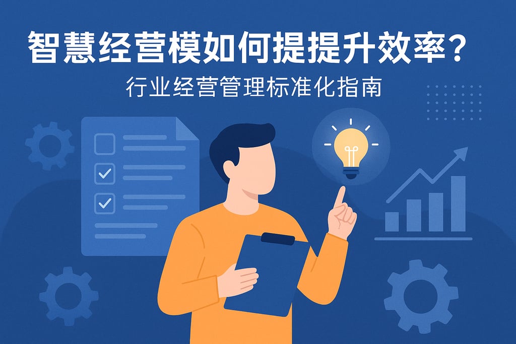 智慧经营模板如何提升效率？行业经营管理标准化指南