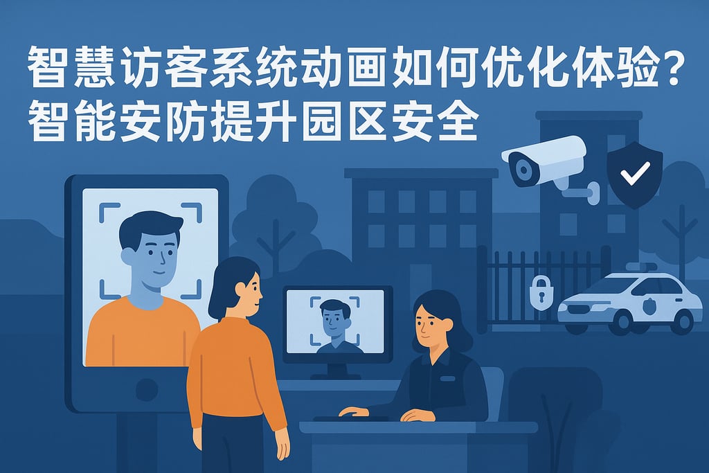 智慧访客系统动图如何优化体验？智能安防提升园区安全
