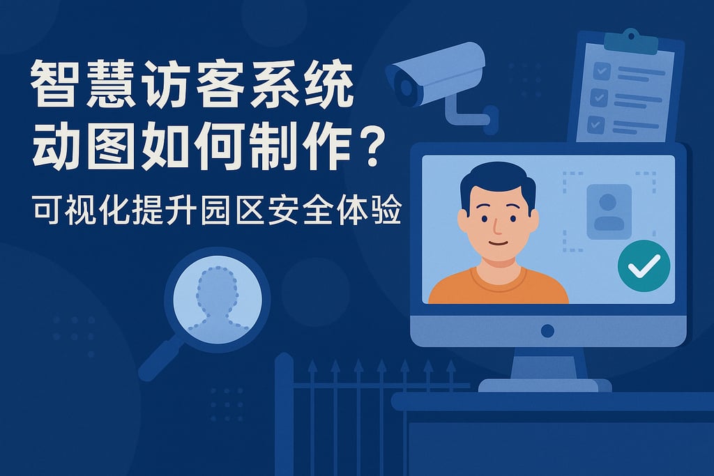 智慧访客系统动图如何制作？可视化提升园区安全体验
