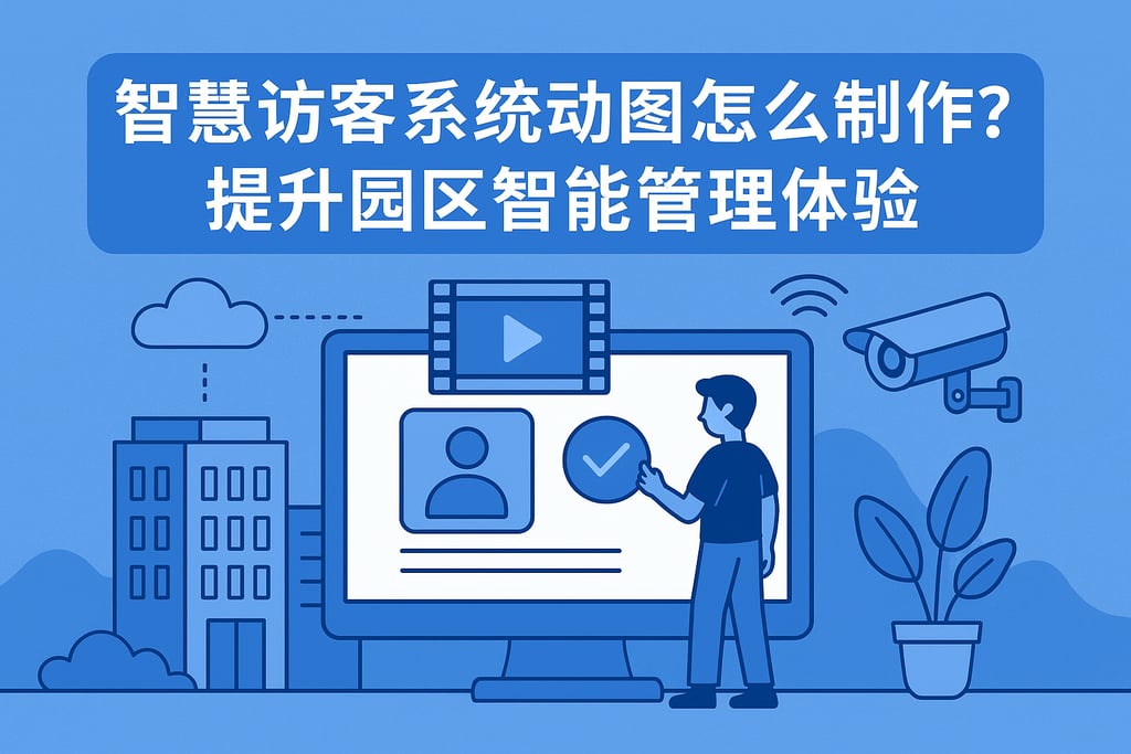 智慧访客系统动图怎么制作？提升园区智能管理体验