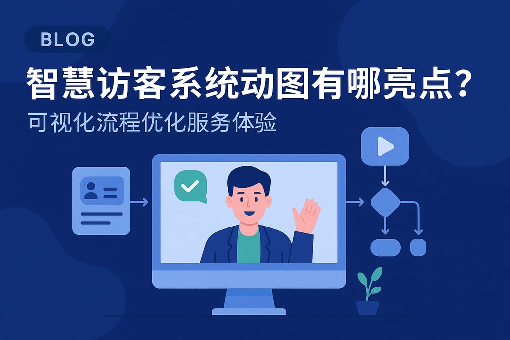 智慧访客系统动图有哪些亮点？可视化流程优化服务体验