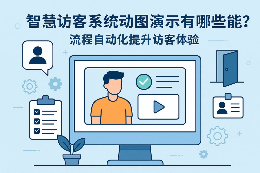 智慧访客系统动图演示有哪些功能？流程自动化提升访客体验