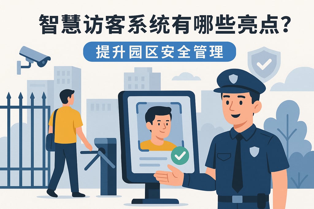 智慧访客系统有哪些亮点？动图演示提升园区安全管理