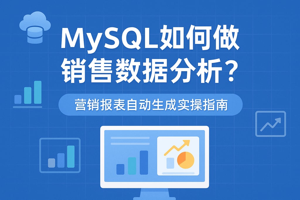MySQL如何做销售数据分析？营销报表自动生成实操指南