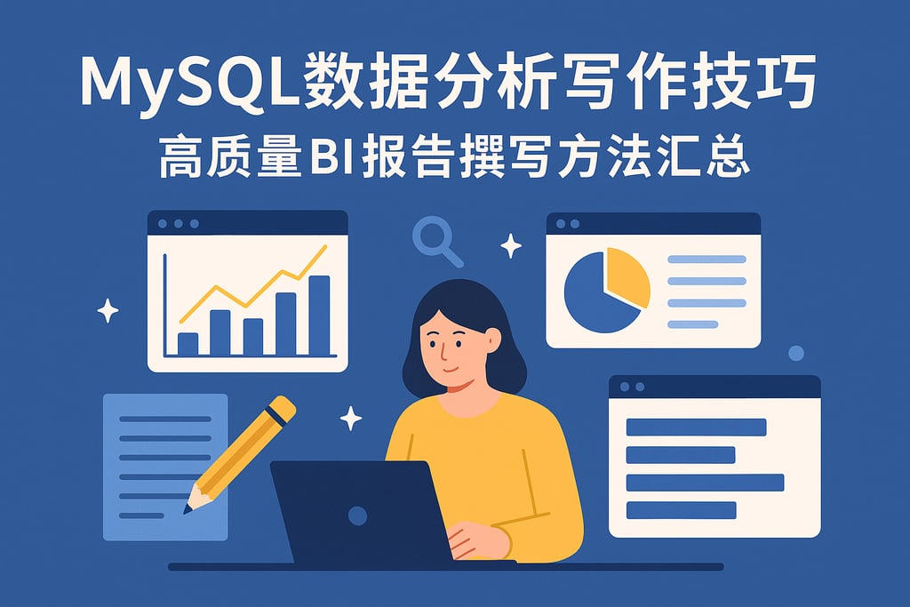 MySQL数据分析写作技巧？高质量BI报告撰写方法汇总