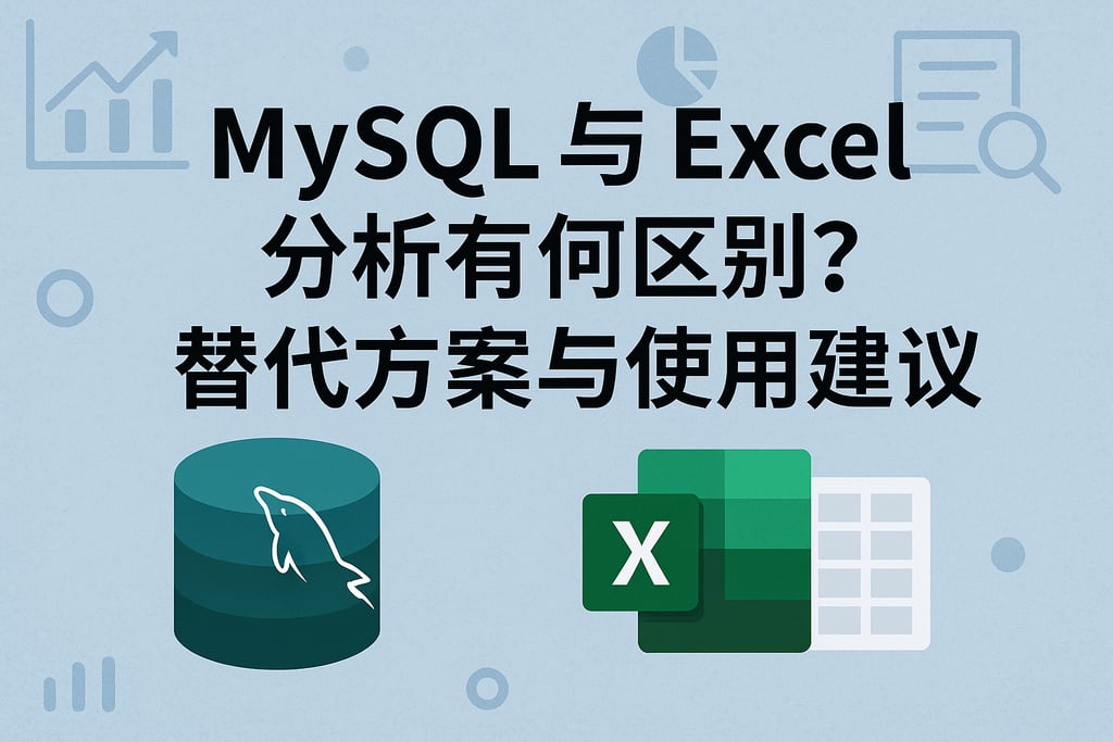 mysql与Excel分析有何区别？替代方案与使用建议