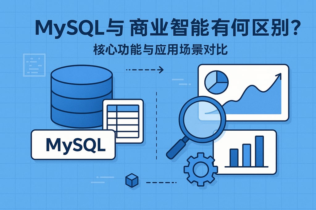 mysql与商业智能有何区别？核心功能与应用场景对比