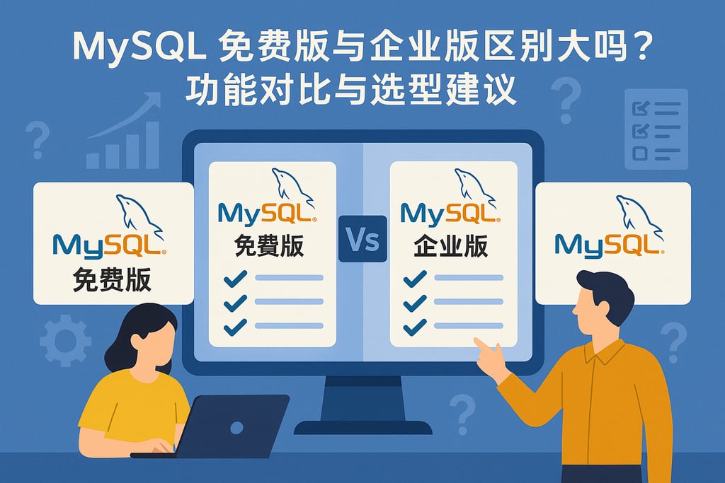 mysql免费版与企业版区别大吗？功能对比与选型建议