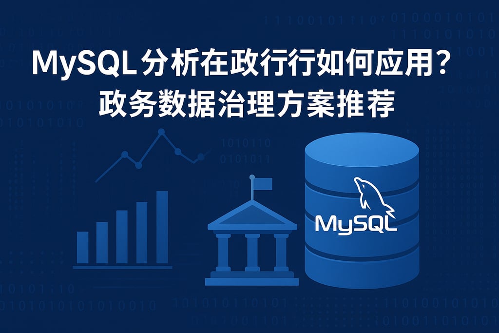 mysql分析在政府行业如何应用？政务数据治理方案推荐