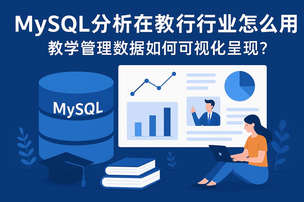 mysql分析在教育行业怎么用？教学管理数据如何可视化呈现？