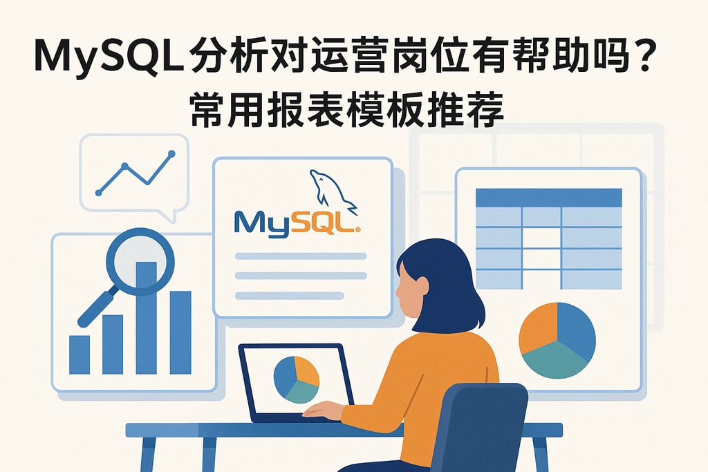 mysql分析对运营岗位有帮助吗？常用报表模板推荐