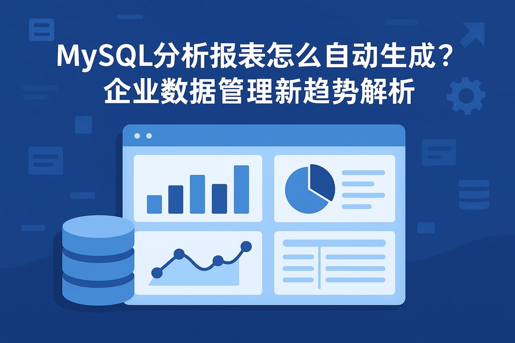 mysql分析报表怎么自动生成？企业数据管理新趋势解析