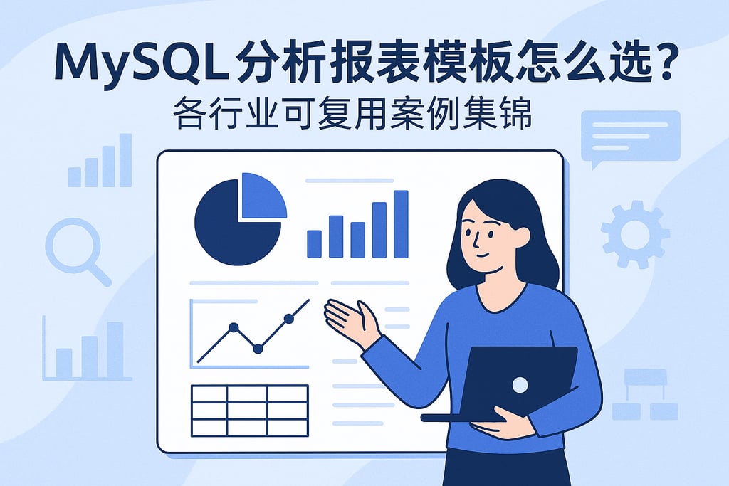 mysql分析报表模板怎么选？各行业可复用案例集锦