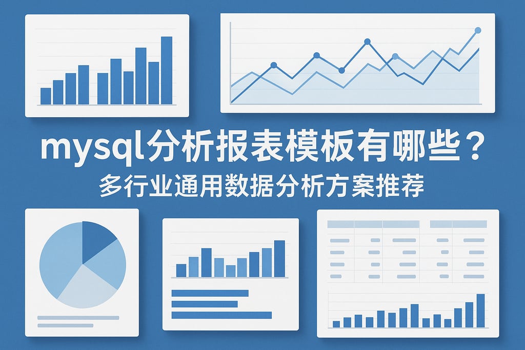 mysql分析报表模板有哪些？多行业通用数据分析方案推荐