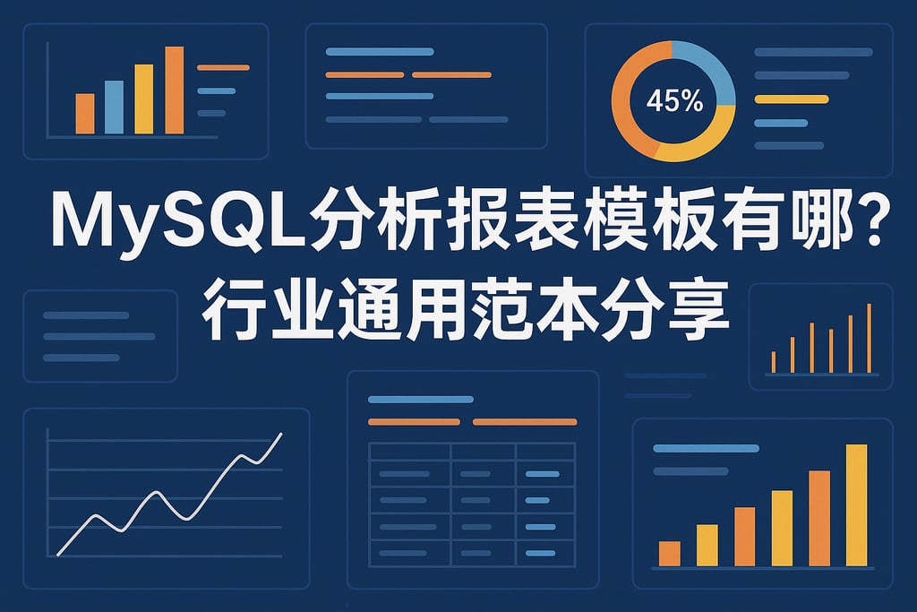 mysql分析报表模板有哪些？行业通用范本分享