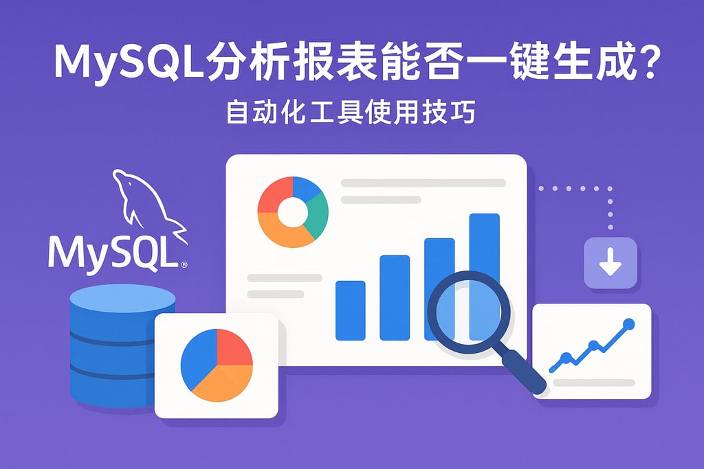 mysql分析报表能否一键生成？自动化工具使用技巧