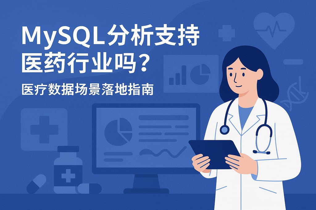 mysql分析支持医药行业吗？医疗数据场景落地指南