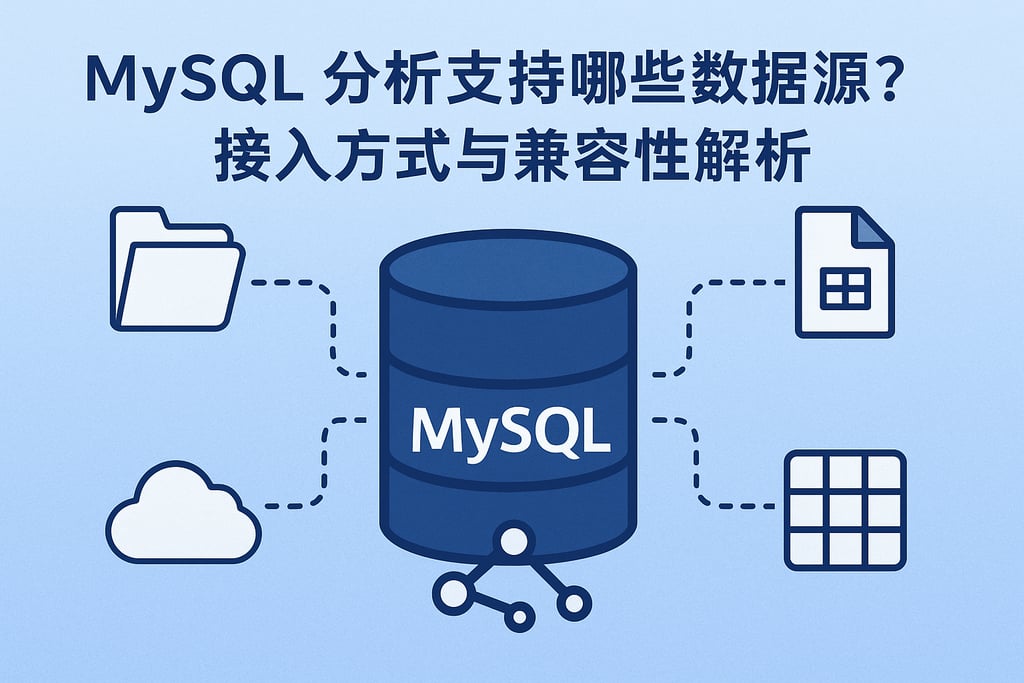 mysql分析支持哪些数据源？接入方式与兼容性解析