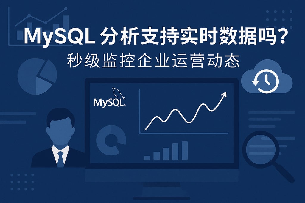 mysql分析支持实时数据吗？秒级监控企业运营动态