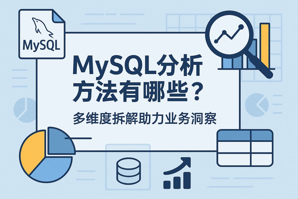 mysql分析方法有哪些？多维度拆解助力业务洞察