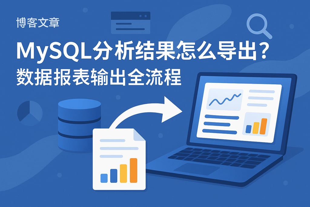 mysql分析结果怎么导出？数据报表输出全流程