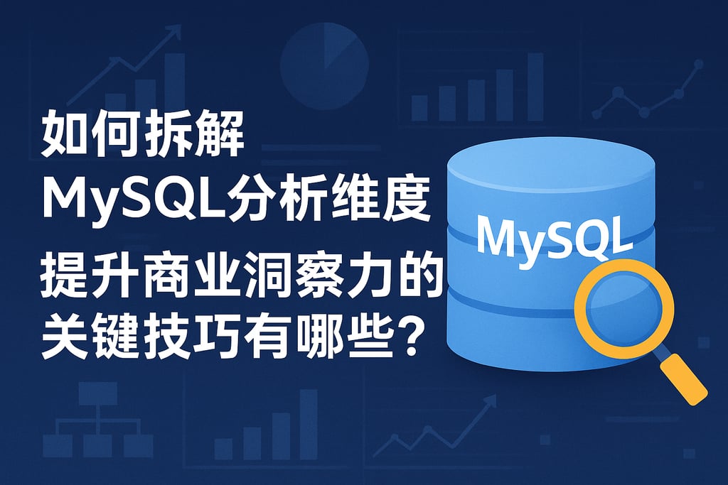 mysql分析维度怎么拆解？提升商业洞察力的关键技巧有哪些？