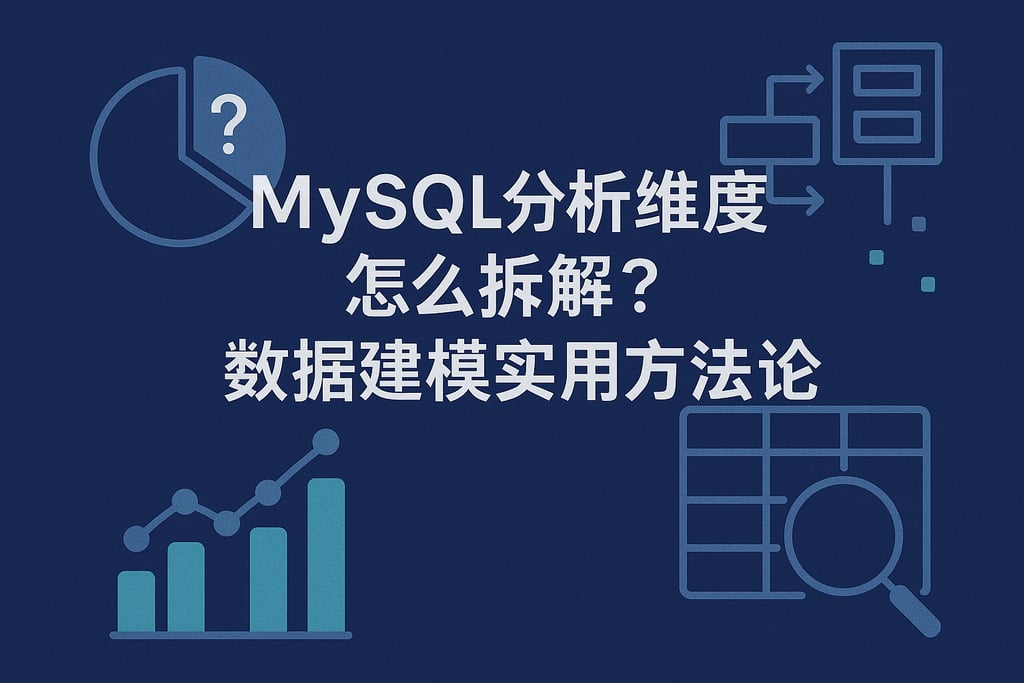 mysql分析维度怎么拆解？数据建模实用方法论