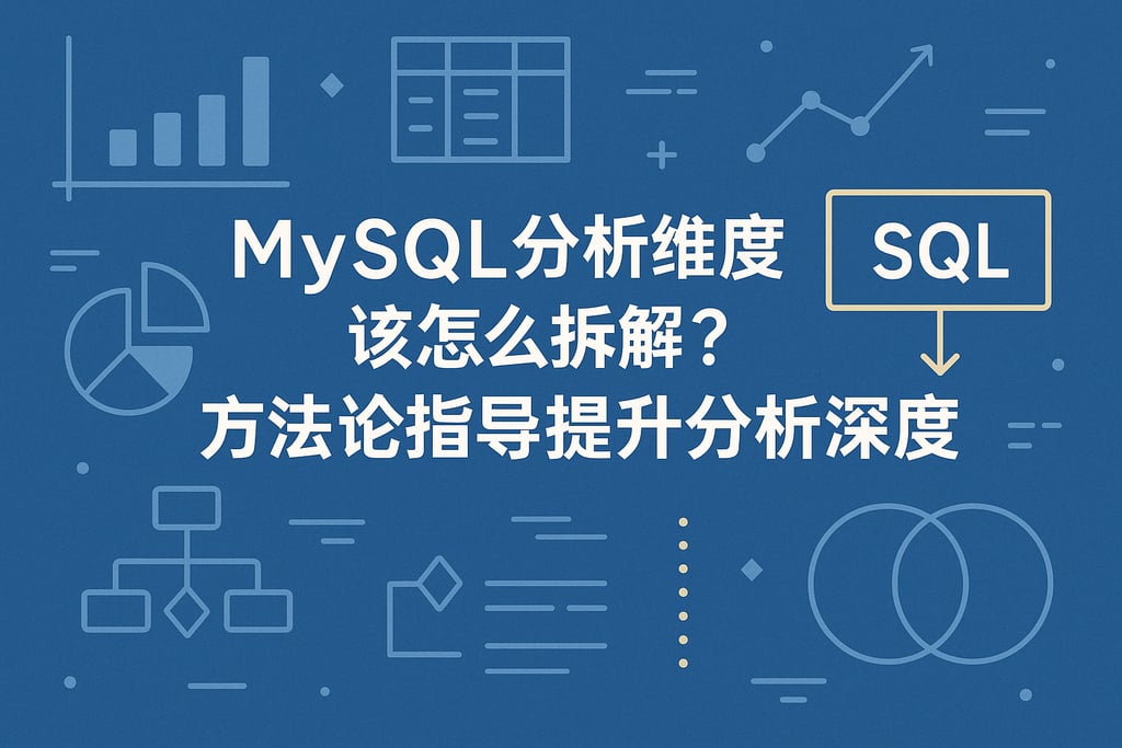 mysql分析维度该怎么拆解？方法论指导提升分析深度