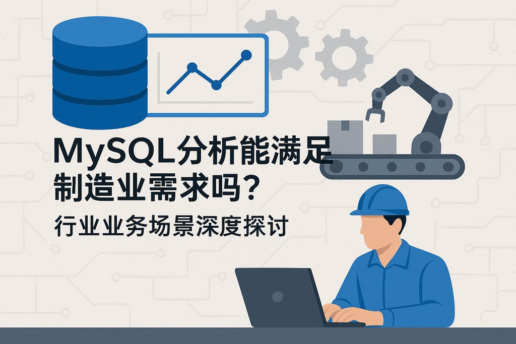 mysql分析能满足制造业需求吗？行业业务场景深度探讨