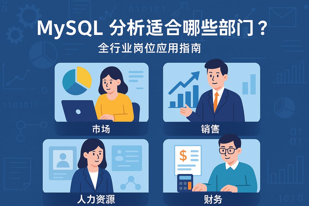 mysql分析适合哪些业务部门？全行业岗位应用指南