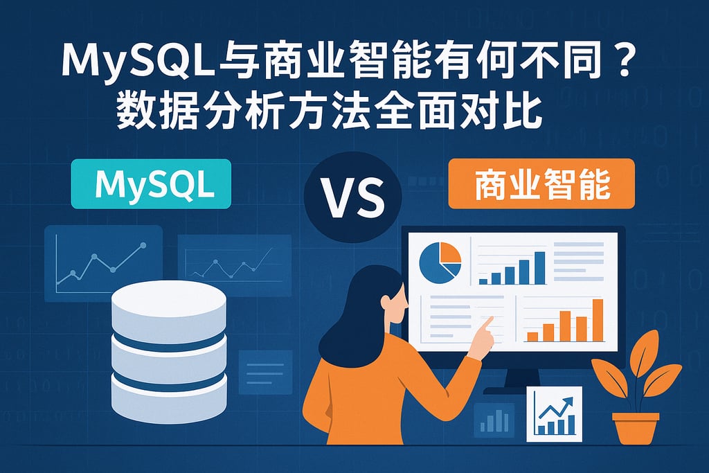 mysql和商业智能有何不同？数据分析方法全面对比