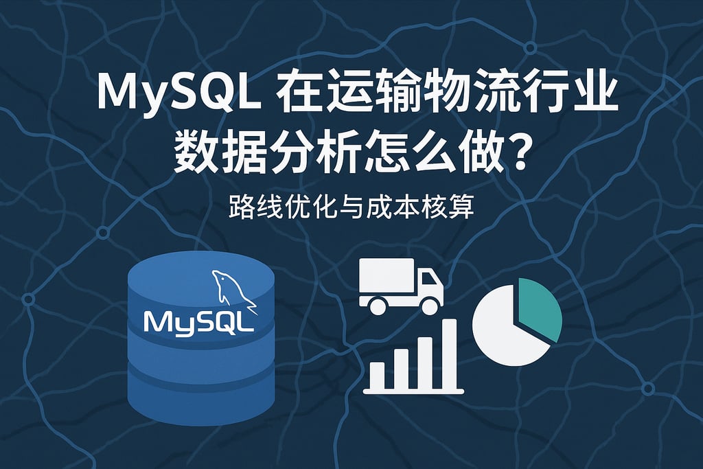 mysql在运输物流行业数据分析怎么做？路线优化与成本核算